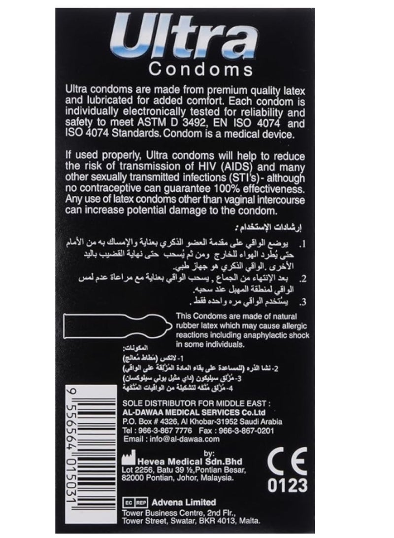 ألترا Thin Latex Condoms - 12 Count - Image 2
